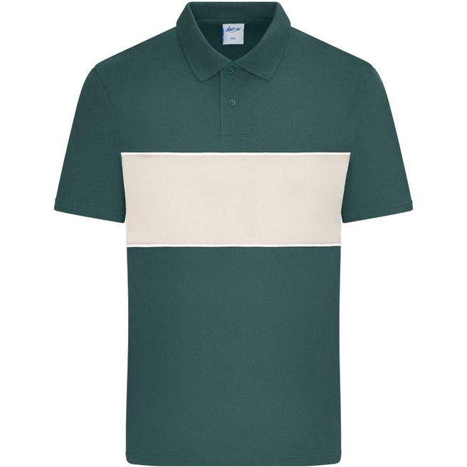 Polo colour-block UNISEX - Unisex Poloshirt mit Kontrasteinsatz