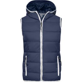 Ladies' Maritime Vest - Modische Steppweste mit angeschnittener Kapuze