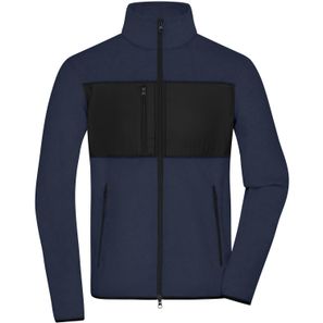 Men's Fleece Jacket - Fleecejacke im Materialmix