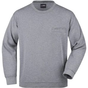 Men's Round Sweat Pocket - Klassisches Sweatshirt mit Brusttasche