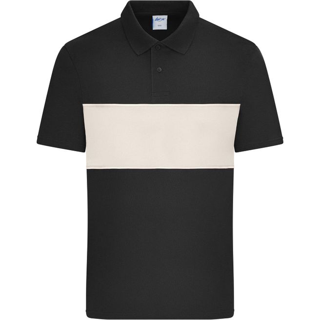 Polo colour-block UNISEX - Unisex Poloshirt mit Kontrasteinsatz