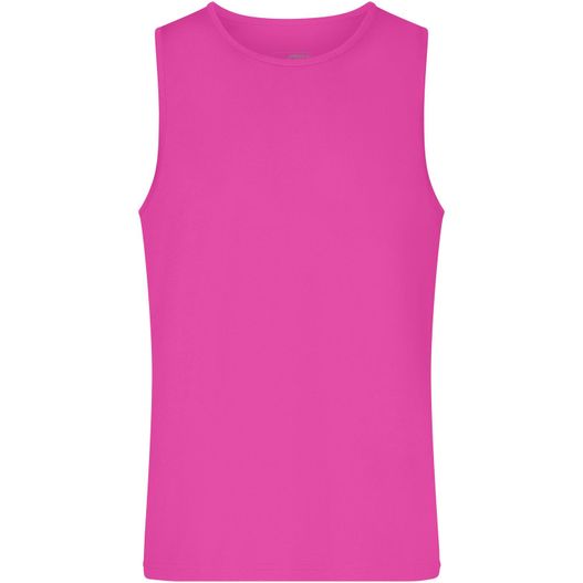 ein rosa tanktop mit rundem hals Men's Active Tanktop - Funktionstop für Freizeit und Sport (Bild 1)