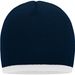 Beanie with Contrasting Border - Enganliegende Strickmütze ohne Umschlag