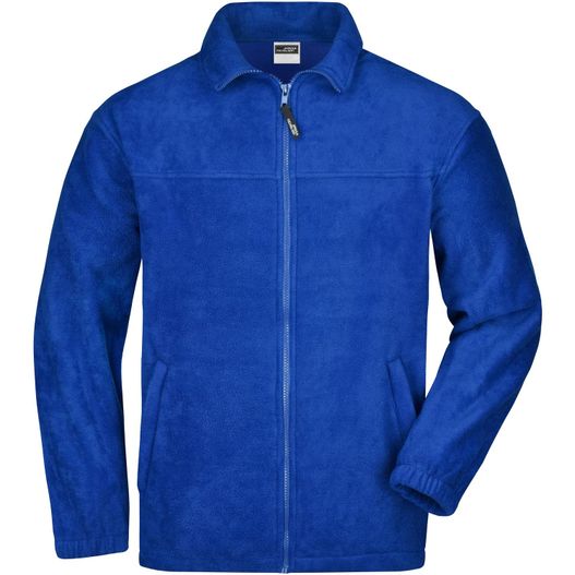 eine blaue jacke mit einem reißverschlusskragen Full-Zip Fleece - Jacke in schwerer Fleece-Qualität (Bild 1)
