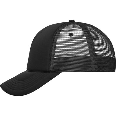 5 Panel Retro Mesh Cap - 5 Panel Cap mit retrogetreuer Zierkordel über dem Schild