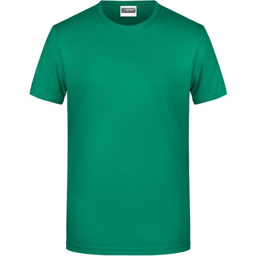 ein grünes t-shirt auf weißem hintergrund Men's Basic-T - Herren T-Shirt in klassischer Form (Bild 1)