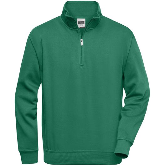 Workwear Half Zip Sweat - Sweatshirt mit Stehkragen und Reißverschluss (Bild 1)