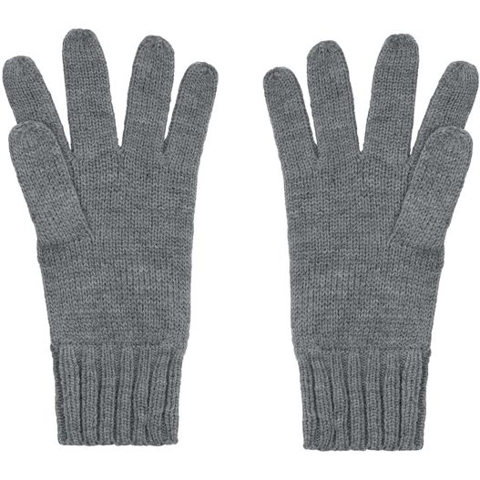 ein paar handschuhe auf weißem hintergrund Knitted Gloves - Strickhandschuhe mit gerippten Bündchen für Damen und Herren (Bild 1)