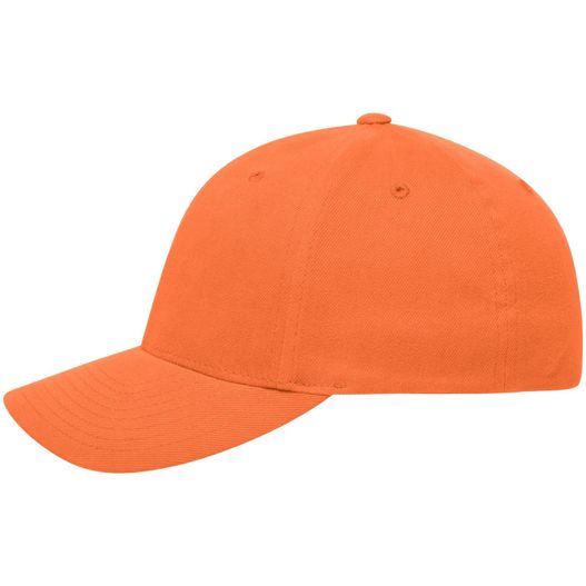 eine orange baseballkappe auf weißem hintergrund Original Flexfit® Cap - Trendiges 6 Panel Cap ohne Verschluss (Bild 1)