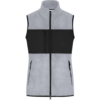 Ladies' Fleece Vest - Fleeceweste im Materialmix