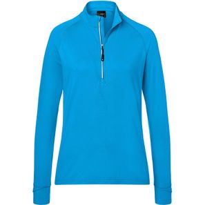 Ladies' Sports  Shirt Half-Zip - Langarm-Shirt mit Reißverschluss für Sport und Freizeit