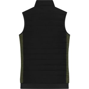 Ladies' Padded Hybrid Vest - Wattierte Weste mit Stehkragen im attraktiven Materialmix