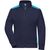 Ladies' Workwear Sweat Jacket - COLOR - - Sweatjacke mit Stehkragen und Kontrasteinsätzen