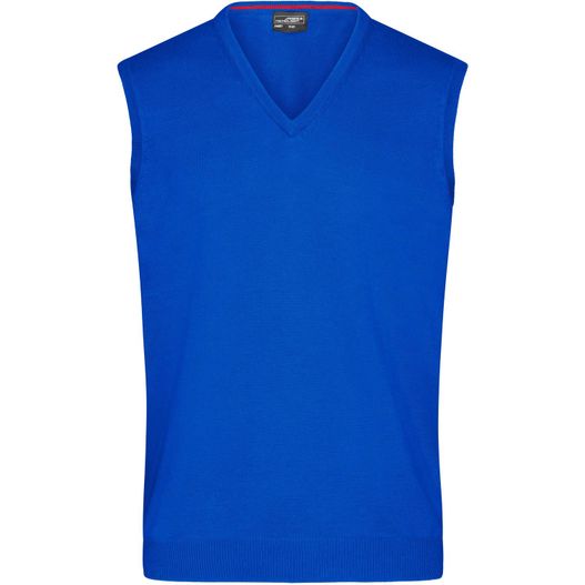 Men's V-Neck Pullunder - Klassischer Baumwoll-Pullunder (Bild 1)