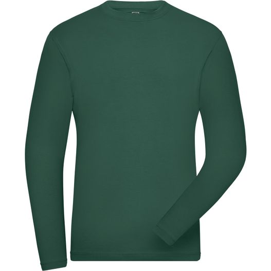 Men's BIO Stretch-Longsleeve Work - SOLID - - Langarm Shirt aus weichem Elastic-Single-Jersey (Bild 1)