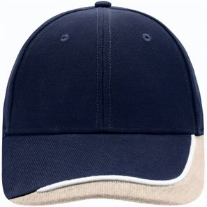 Half-Pipe Sandwich Cap - 6 Panel Cap mit extravaganter, dreifarbiger Sandwich-Lösung