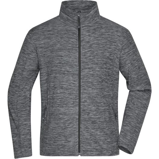 Men's Fleece Jacket - Fleecejacke in modischer Melange-Optik (Bild 1)