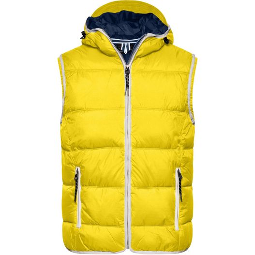 Men's Maritime Vest - Modische Steppweste mit angeschnittener Kapuze (Bild 1)