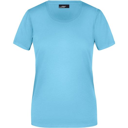shirt mit rundem hals Ladies' Basic-T - Leicht tailliertes T-Shirt aus Single Jersey (Bild 1)