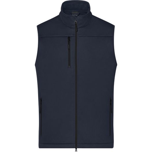 Men's Softshell Vest - Klassische Softshellweste im sportlichen Design aus recyceltem Polyester (Bild 1)