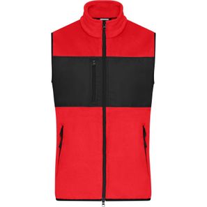 Men's Fleece Vest - Fleeceweste im Materialmix