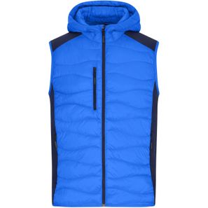 Men's Hybrid Vest - Sportliche Weste mit Kapuze im attraktiven Materialmix
