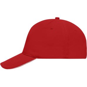 5 Panel Sandwich Cap - 5 Panel Cap mit kontrastfarbigem Sandwich