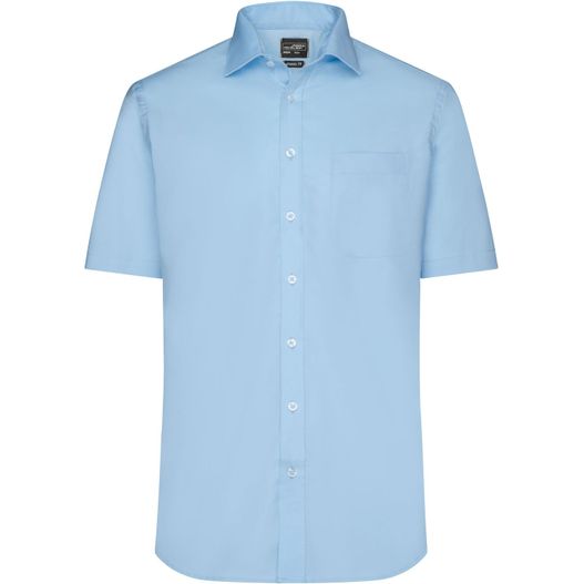 Men's Shirt Shortsleeve Micro-Twill - Klassisches Shirt in pflegeleichter Baumwollqualität (Bild 1)