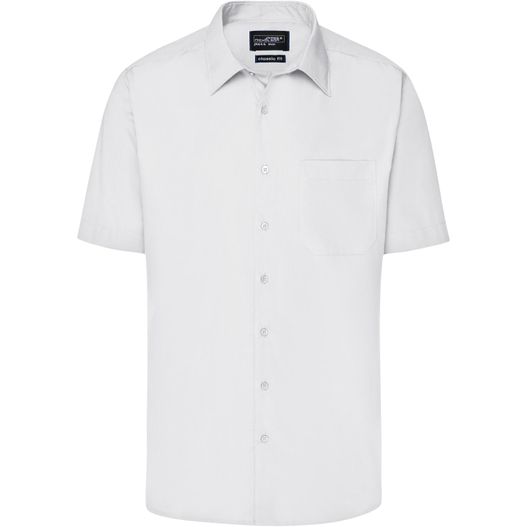 Men's Business Shirt Short-Sleeved - Klassisches Shirt aus strapazierfähigem Mischgewebe (Bild 1)