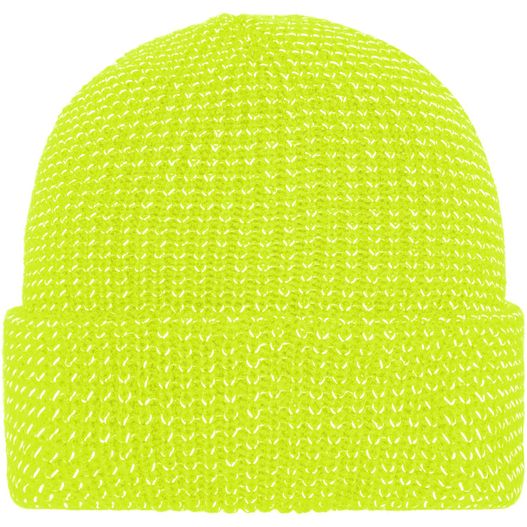 eine strickmütze mit knopf auf der vorderseite Reflective Winter Beanie - Wärmende Strickmütze mit reflektierenden Akzenten (ohne Schutzfunktion/keine PSA) (Bild 1)