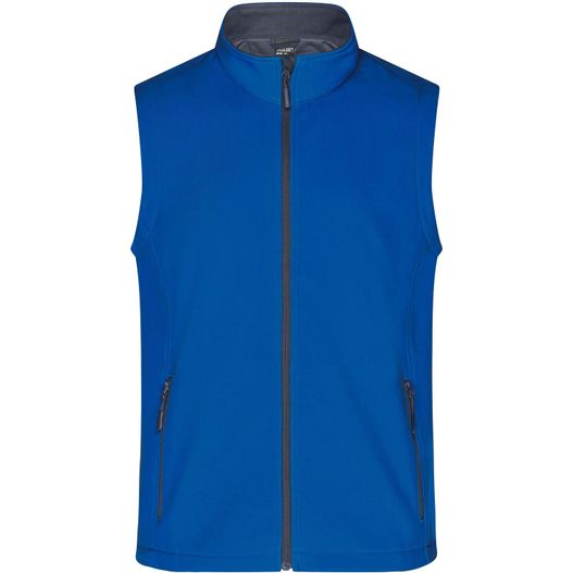 die herren weichschalenweste in kobaltblau Men's Promo Softshell Vest - Softshellweste für Promotion und Freizeit (Bild 1)
