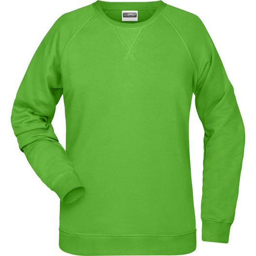 ein grünes sweatshirt mit langem ärmel Ladies' Sweat - Klassisches Sweatshirt mit Raglanärmeln (Bild 1)