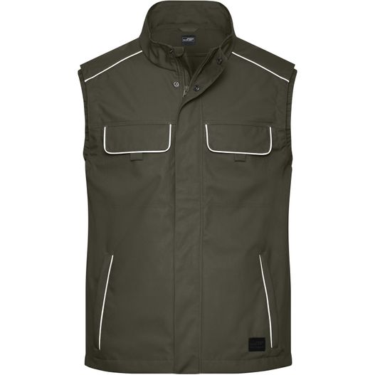 Workwear Softshell Light Vest - SOLID - - Professionelle, leichte Softshellweste im cleanen Look mit hochwertigen Details (Bild 1)