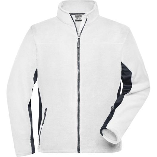 Men's Workwear Fleece Jacket - STRONG - - Strapazierfähige Fleecejacke im Materialmix (Bild 1)