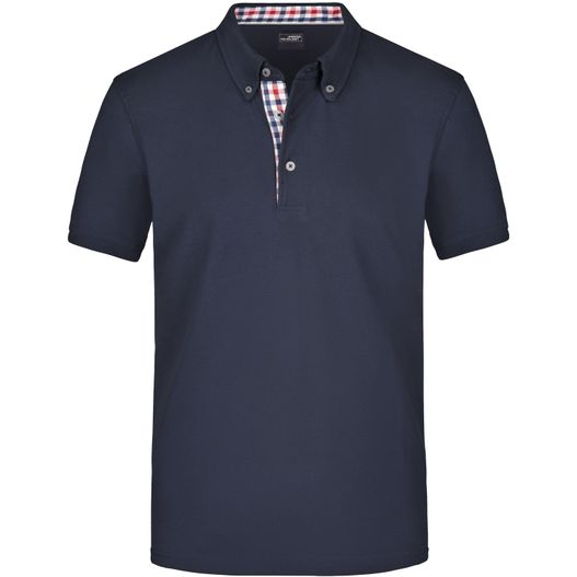 Men's Plain Polo - Polo mit Button-Down Kragen (Bild 1)