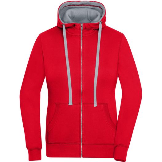 Ladies' Lifestyle Zip-Hoody - Sweatjacke mit Reißverschluss und Kapuze (Bild 1)