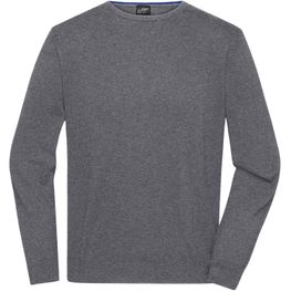Men's Round-Neck Pullover - Klassischer Baumwoll-Pullover
