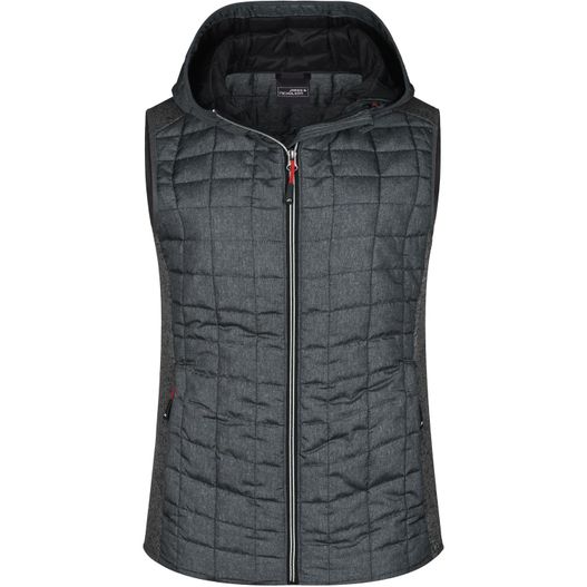 Ladies' Knitted Hybrid Vest - Weste im stylischen Materialmix (Bild 1)