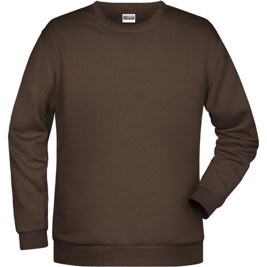 ein braunes sweatshirt mit langem ärmel Men's Promo Sweat - Rundhals-Sweatshirt (Bild 1)