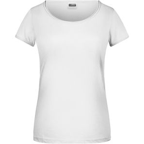Ladies'-T - T-Shirt mit trendigem Rollsaum