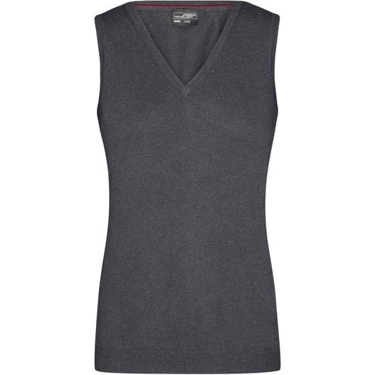 Ladies' V-Neck Pullunder - Klassischer Baumwoll-Pullunder (Bild 1)