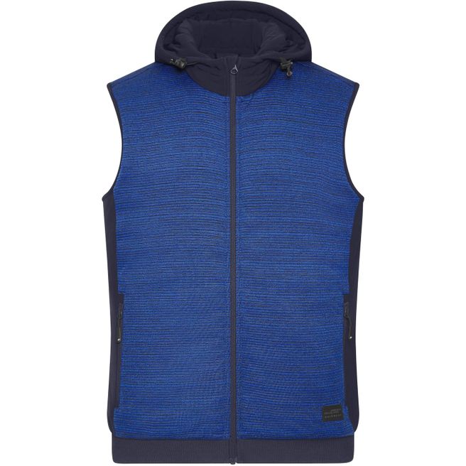 Produktabbildung Men's Padded Hybrid Vest - Wattierte Strickfleece Weste im attraktiven Materialmix Men's Padded Hybrid Vest - Wattierte Strickfleece Weste im attraktiven Materialmix