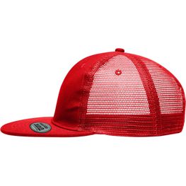 6 Panel Flat Peak Cap - 6 Panel Mesh Cap mit flachem Schild
