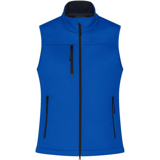 die regatta weste in blau Ladies' Softshell Vest - Klassische Softshellweste im sportlichen Design aus recyceltem Polyester (Bild 1)
