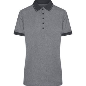 Ladies' Heather Polo - Melange Polo mit modischen Details