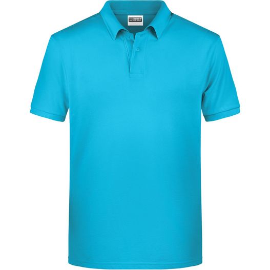 ein blaues poloshirt auf weißem hintergrund Men's Basic Polo - Klassisches Poloshirt (Bild 1)