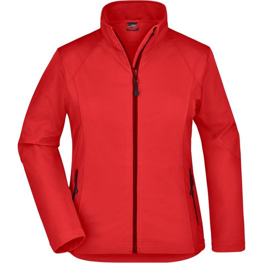 eine rote jacke mit reißverschluss Ladies' Softshell Jacket - Modische Softshelljacke (Bild 1)