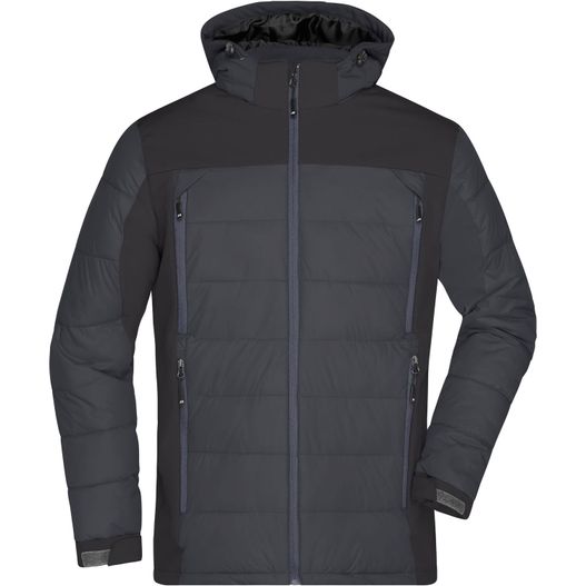 Men's Outdoor Hybrid Jacket - Thermojacke in attraktivem Materialmix (Bild 1)