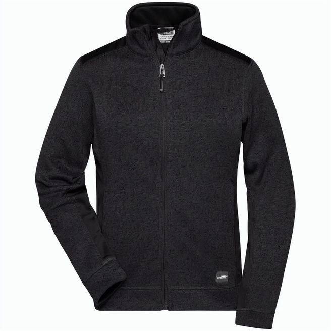 Produktabbildung Ladies' Knitted Workwear Fleece Jacket - STRONG - - Pflegeleichte Strickfleece Jacke im Materialmix Ladies' Knitted Workwear Fleece Jacket - STRONG - - Pflegeleichte Strickfleece Jacke im Materialmix