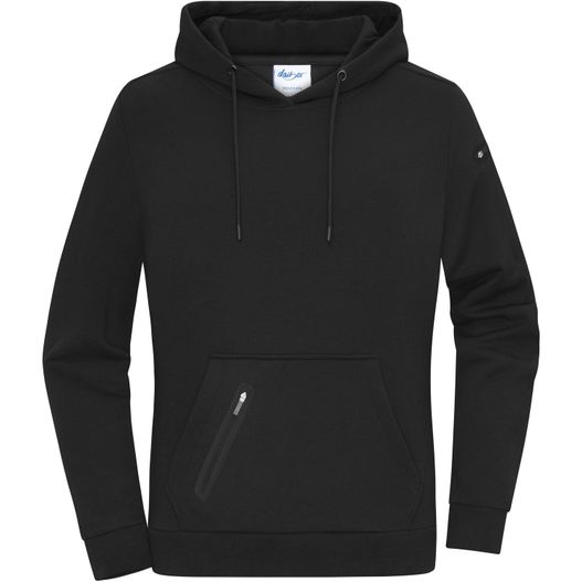 Ladies' Hoody Interlock - Stylischer Hoody in technischem Look (Bild 1)